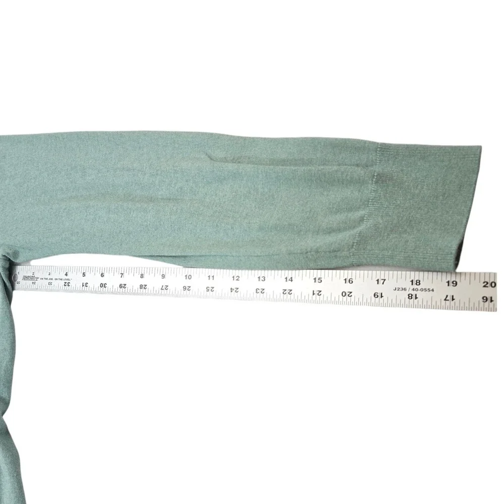 BANANA REPUBLIC‎ Luxury Silk/ Cotton/ Cashmere Blend Sweater Mint Green Size XL